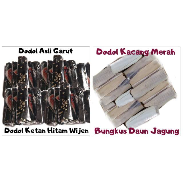 

Dodol Garut 500gr Mix Ketan Hitam Wijen dan Kacang Merah Daun Jagung Cemilan Manis Camilan Khas Unik