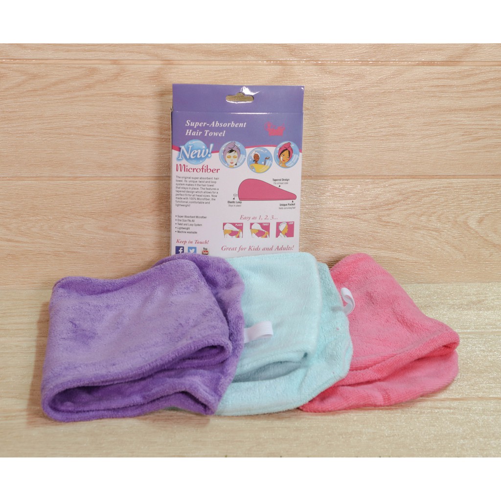 HAIR TOWEL Super Absorbent Handuk Rambut Daya Serap Tinggi 0613