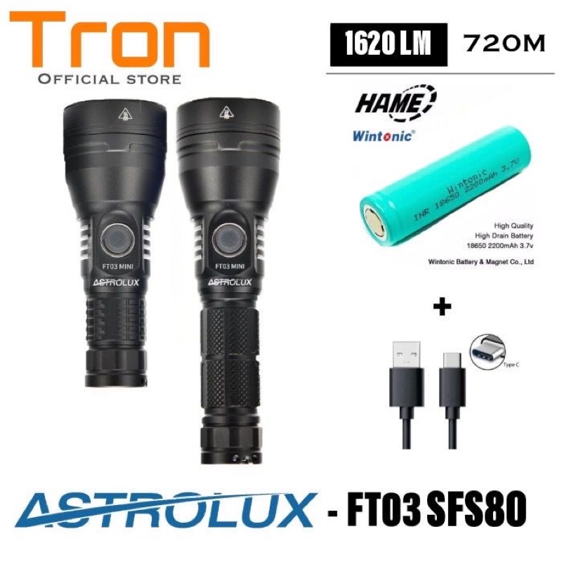 Astrolux FT03 Mini / Mateminco MT35 Mini-S SFS80 1620Lumens 720Meter