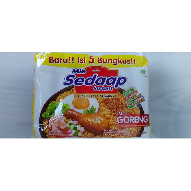 

Mie sedaap 450g (isi 5 bungkus)