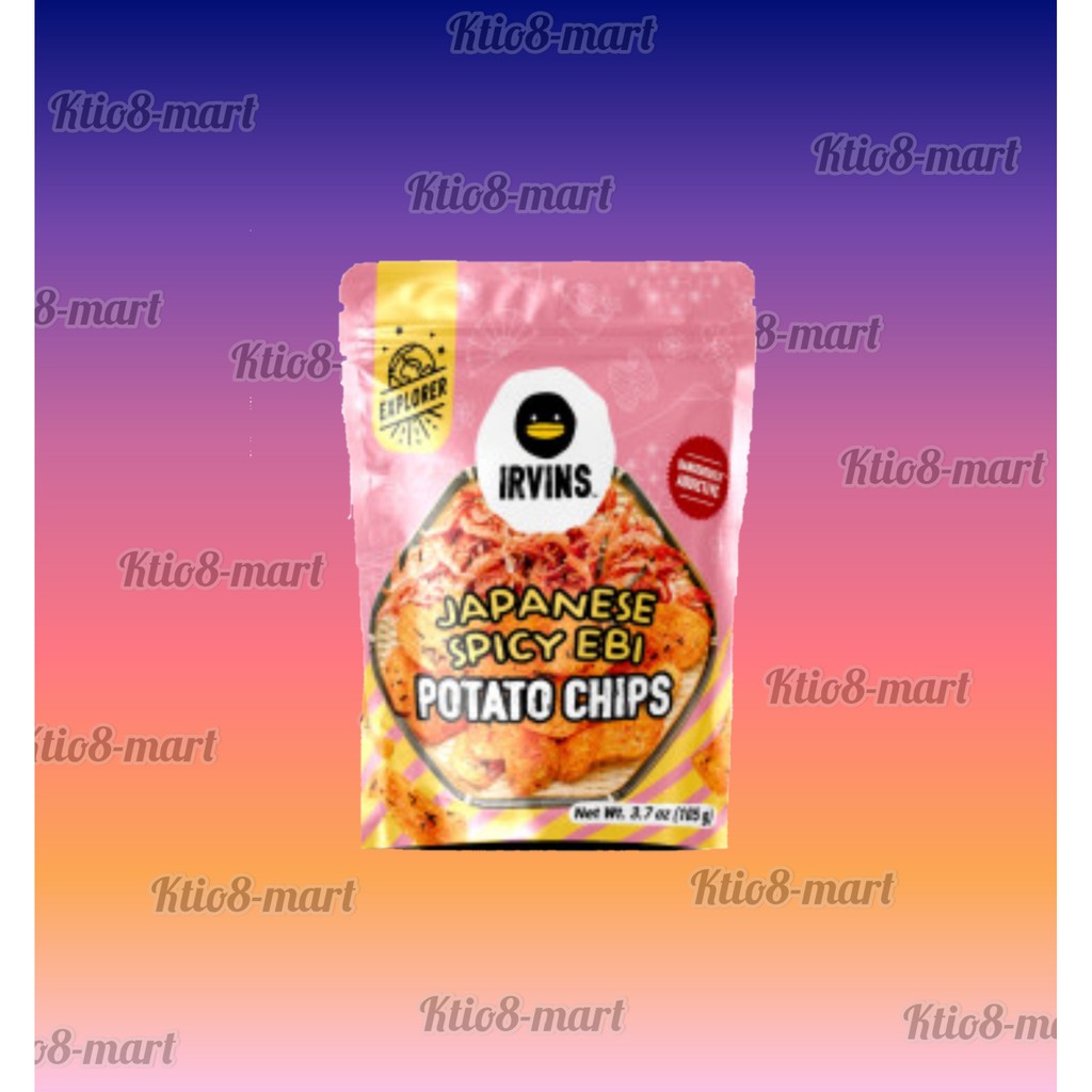 

Irvins Japanese Spicy Ebi Potato Chips 105gr/Snack Singapure/Import