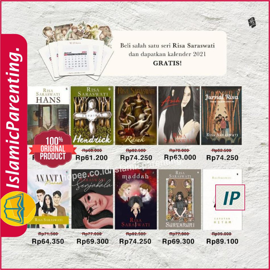

SPECIAL OFFER PAKET TAHUN BARUAN RISA SARASWATI + GRATIS KALENDER 2021