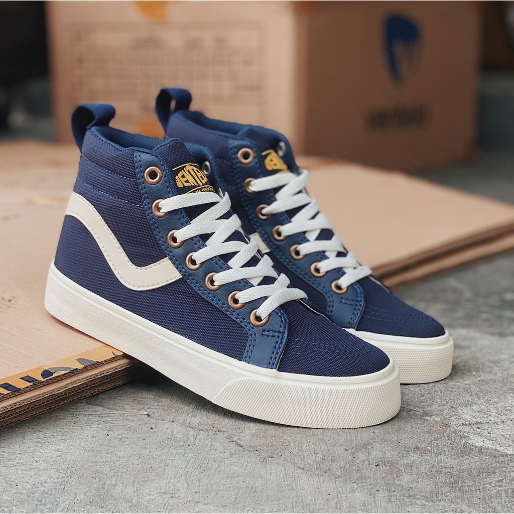 sepatu ventela Ventela Republic Navy High ventela original 100% sepatu pria sepatu wanita sepatu cas