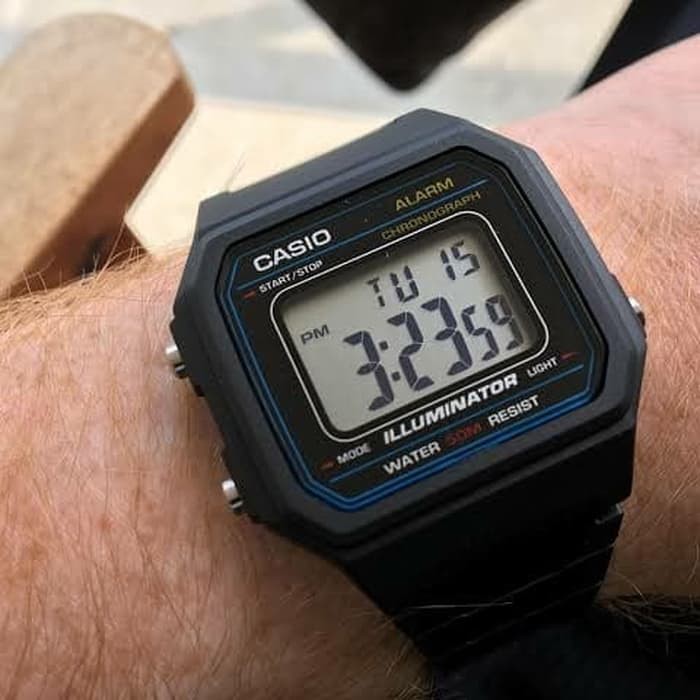 Jam Tangan Digital Casio Illuminator W-217H-1A Original