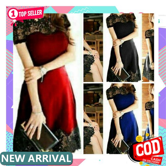 Zaza_Fashion Dress Wanita Gaya Korea 2022 Import Real Pict / Dress Wanita Korean Style 0475 Marita M