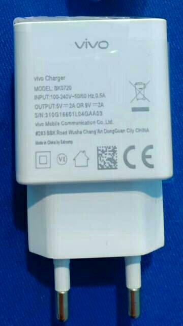 Charger VIVO Original 100% Fast Charging 9V-2A / Charger Vivo V11 V9 V7 V5 V5max V3max Y71 Y83 Y91