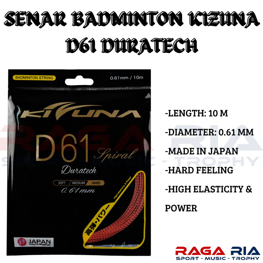 Senar Raket Badminton KIZUNA D61 Duratech