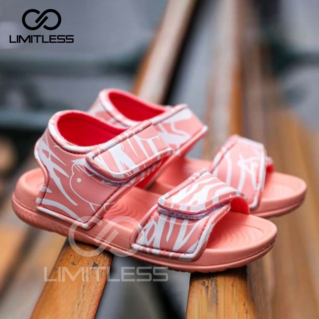 Sendal Anak Slip On Dolphin Sepatu Sandal Anak Perempuan Empuk Lucu Ringan Sandal Gunung Anak Cewek