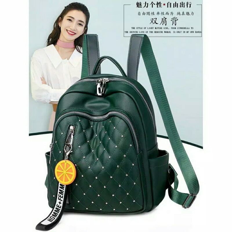 TAS TREND MASA KINI 2020/RANSEL LEMON SEMI KULIT BEST SELLER FASHION