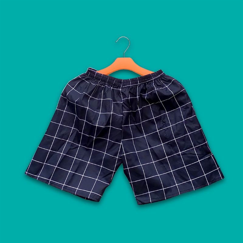 clana kolor pendek motif kotak kotak