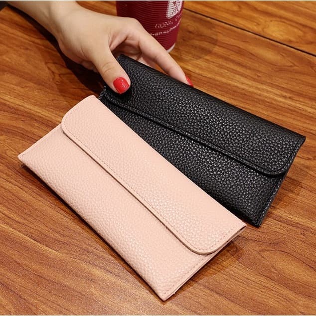 SHABRINA_FASHION Dompet Wanita Panjang Modern Compact Women Wallet (COD)