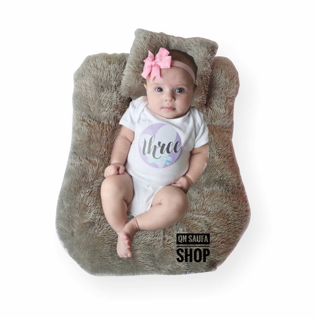 SOFA BAYI TERBARU BABY DREAM NEW BORN LOUNGER BULU RASFUR PREMIUM