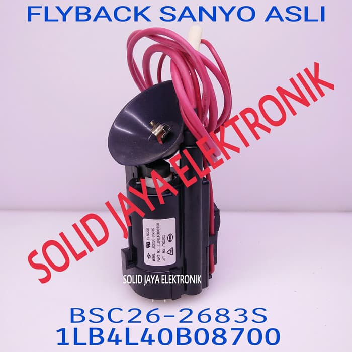 PLAYBACK FLYBACK SANYO ASLI BSC26-2683S - 1LB4L40B08700 ASLI TV SANYO JF0501 2638 S