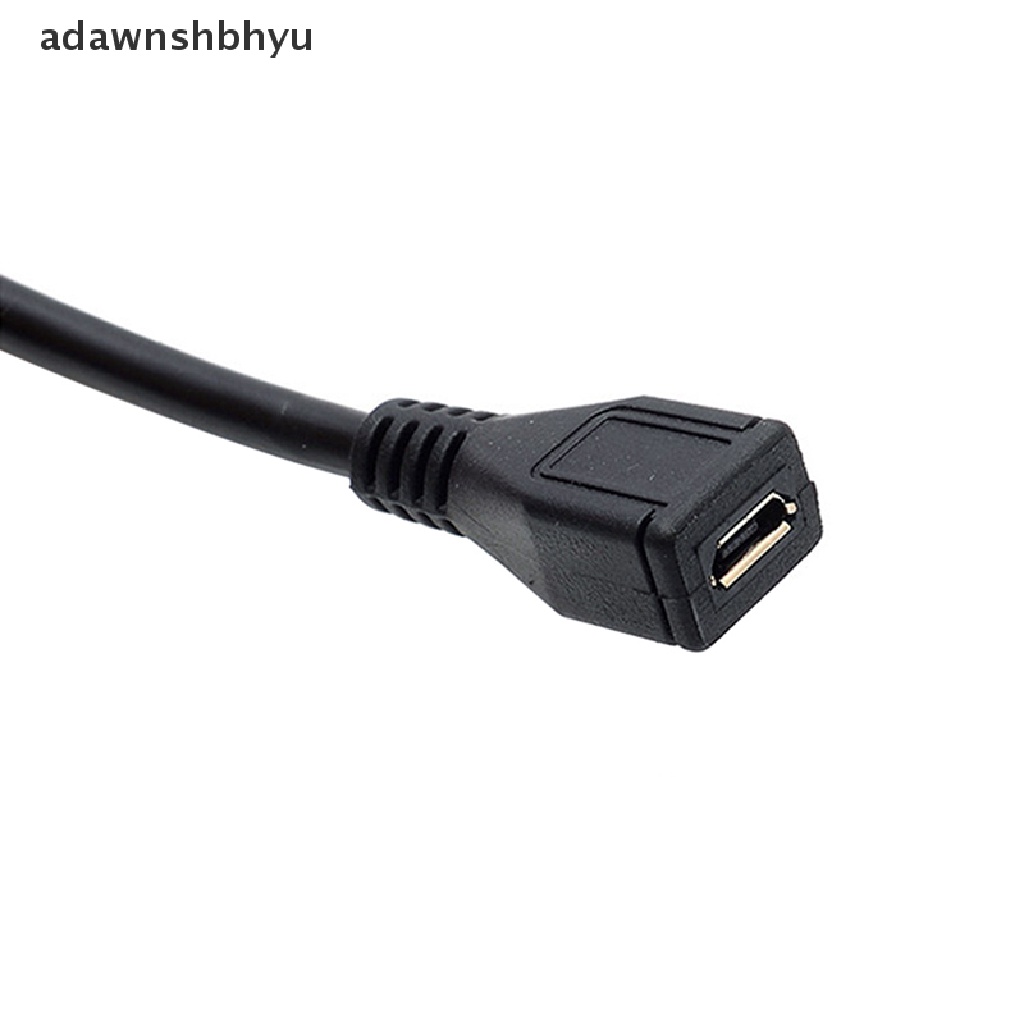 Adawnshbhyu Micro USB Female To Female Extension Extender Data Sync Charging Kabel Adapter