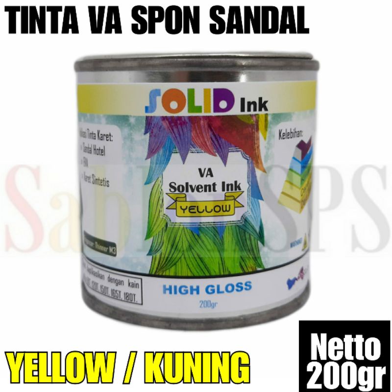 TINTA SABLON EVA BAHAN SPON SANDAL EVA YELLOW KUNING 200GR