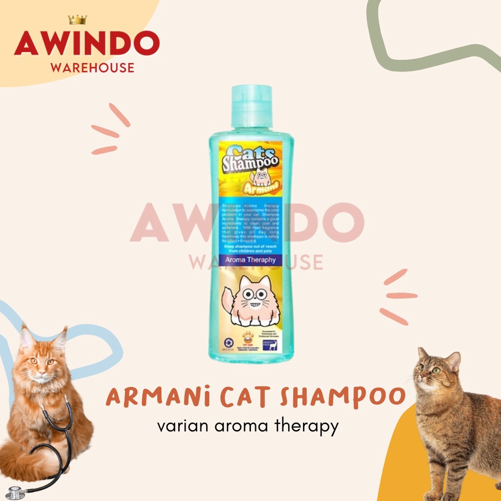 ARMANI AROMA THERAPY - Shampo Shampoo Sampo Grooming Kucing Cat Kitten