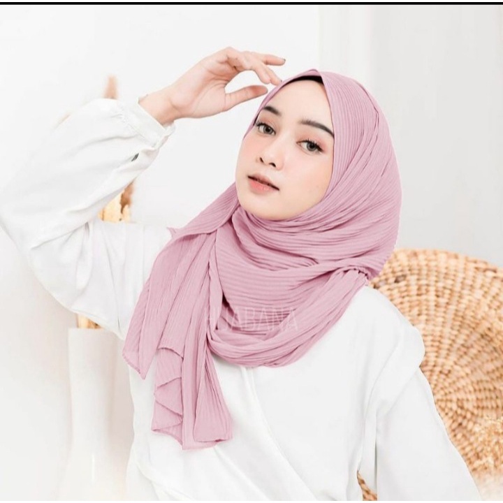 GS-PASHMINA PLISKET BAHAN CERUTY BABYDOLL PREMIUM /PASHMINA TERLARIS