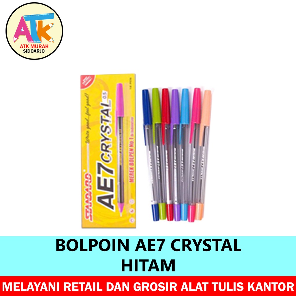 

Bolpoin Standard AE7 Crystal Hitam