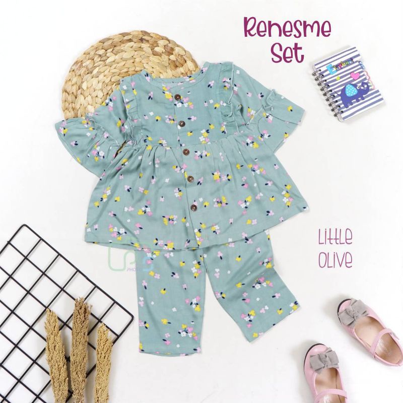 RENESME SET - setelan rayon - setelan anak perempuan