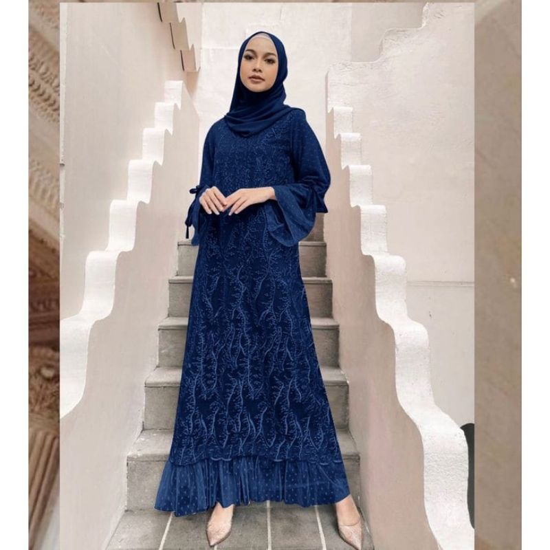 Gina maxy dress tile kondangan terbaru