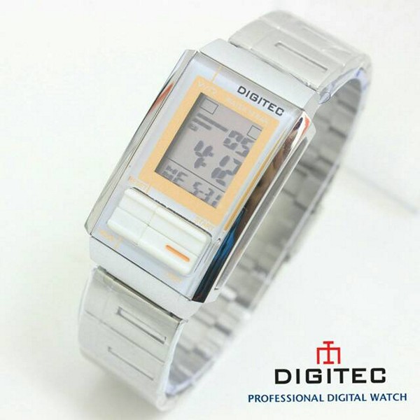 Jam Tangan Digitec DG-3022T Silver White Original