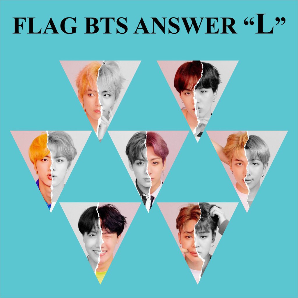 BUNTING FLAG BTS ANSWER &amp; Tali Kpop Murah