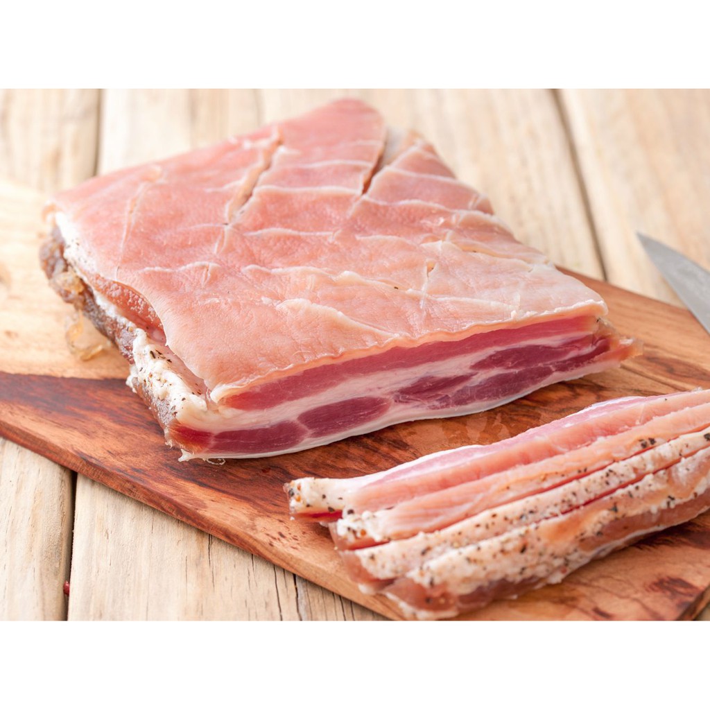 

Pork Smoked Bacon Homemade Babi Bali 500g bukan Streaky Bacon