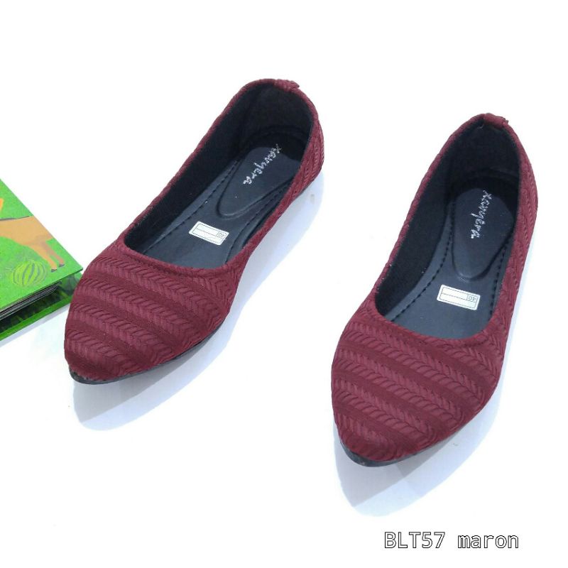 OBRAL BORNEO SEPATU FLAT FLATSHOES BAHAN KANVAS TEBAL  BLT57 BY XAVYERA