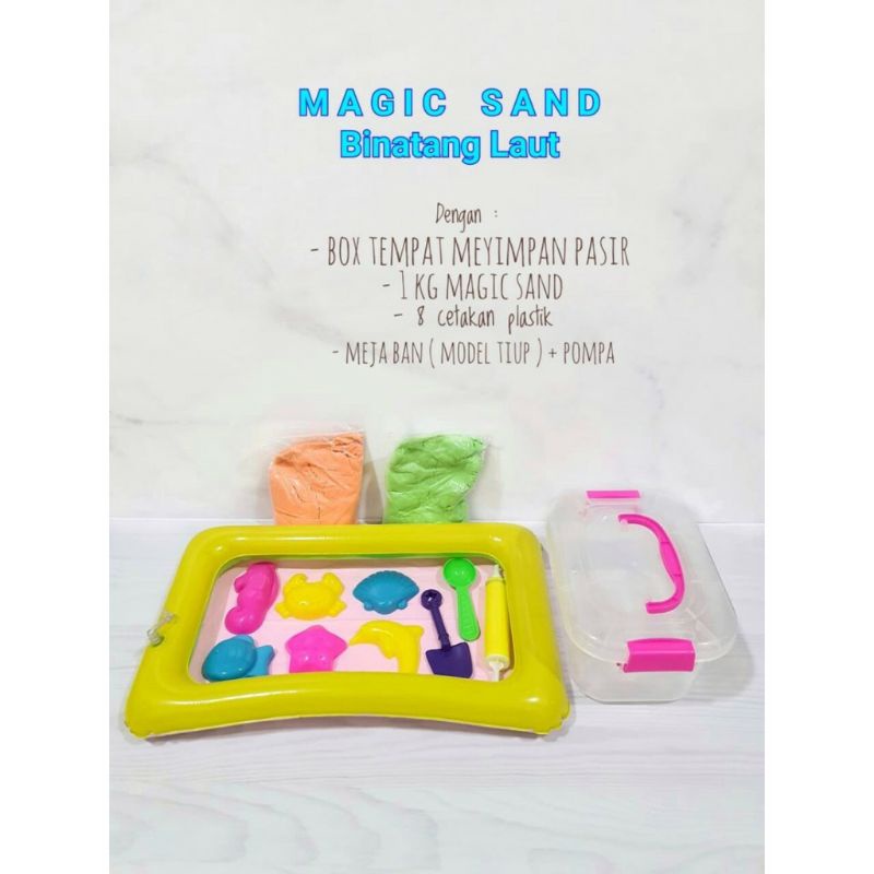 Magic Sand Bintang Laut Pasir main Ajaib + Meja