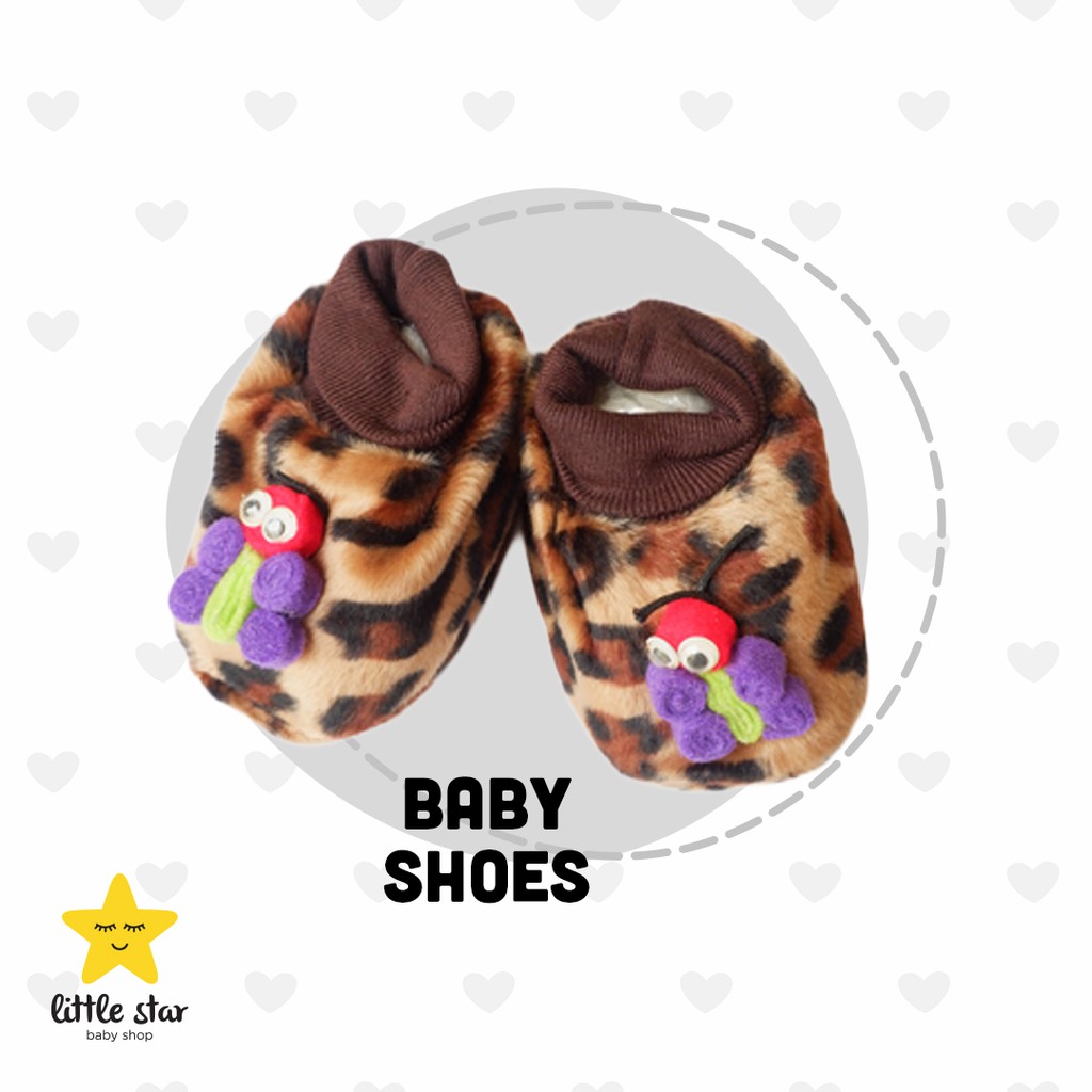 Sepatu Kain | Sepatu Bayi Newborn Cewek Cowok Boneka Motif