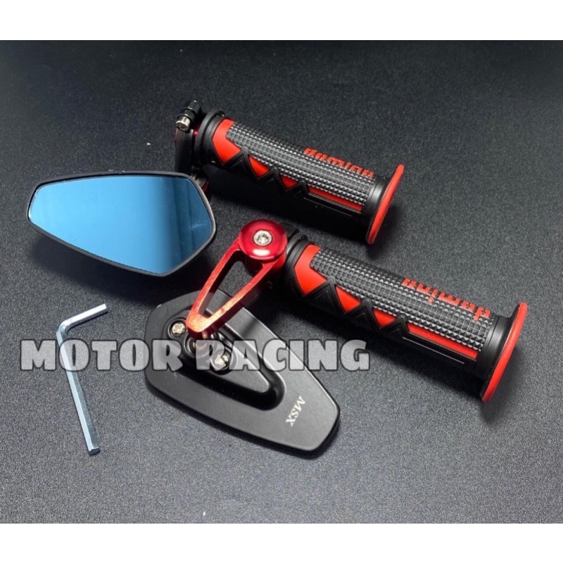 Spion Jalu Oval Plus Handgrip Domino Shark [Universal] Nmax,Aerox,Pcx,Vario,Beat,Mio Dll