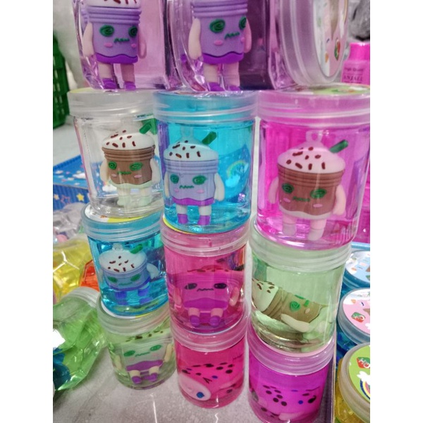 SLIME BOBA 1PCS MURAH MAINAN VIRAL ANAK ANAK (boba sedang)