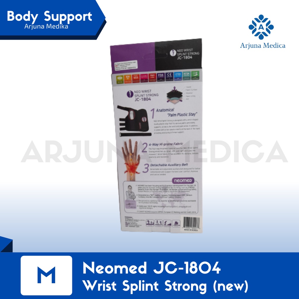 Neomed Wrist Splint Strong JC-1804 | Pelindung Pergelangan Tangan