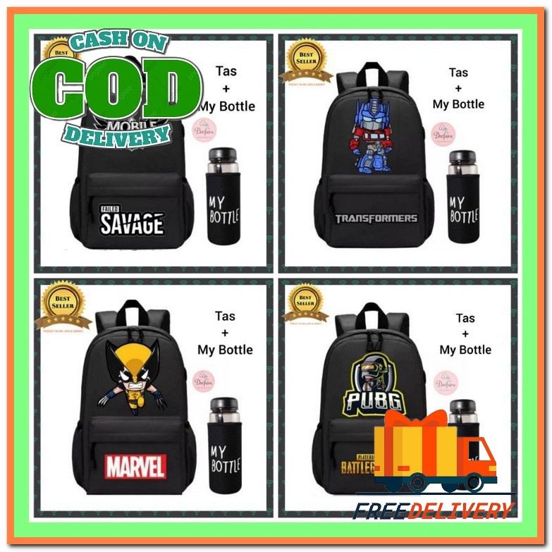 Sjb - Bt 21 Love Tas Ransel Anak Sekolah Sd Tk Paud Laki Laki Perempuan Wanita Cewek Laki2 Kelas 1 2