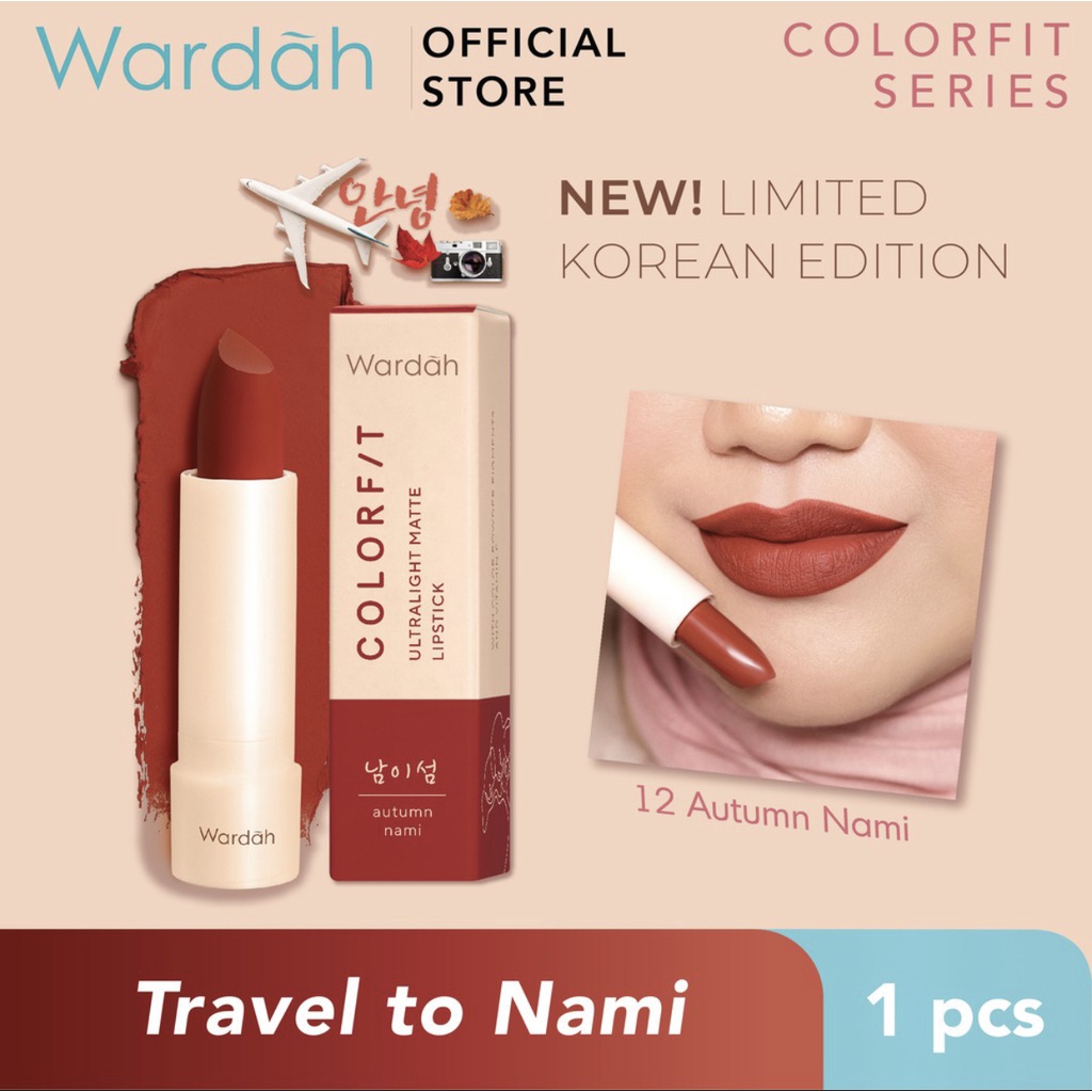 Wardah Colorfit Ultralight Matte Lipstick - Ringan dan Lembut di Bibir (Korean Limited Edition)