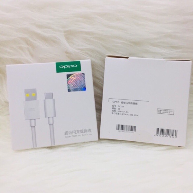 Kabel Data Original 100% Vooc Oppo USB Type C Super Flash Up Data Line