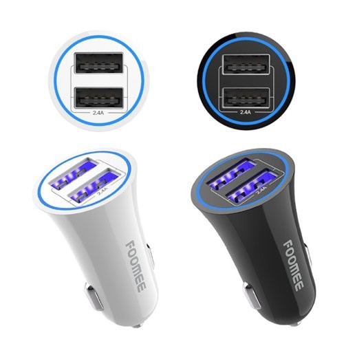 Car Charger Dual Port USB 2.4A FOOMEE BH22 Charger Mobil