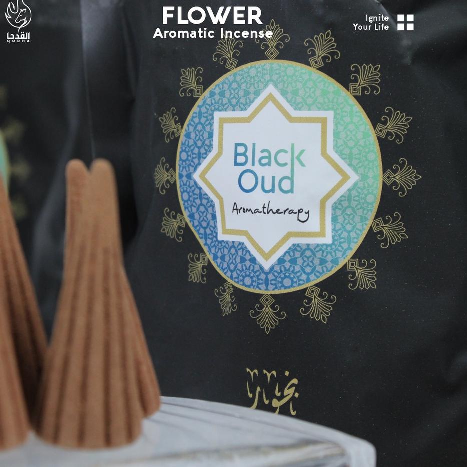 Dupa Bukhur Gaharu Kerucut Wangi Black Oud By Qodha Original Terjangkau