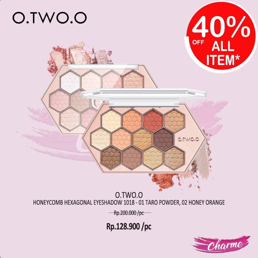 (READY &amp; ORI) O.TWO.O Otwoo Honeycomb Hexagonal Star Diamond Eyeshadow Palette 1018