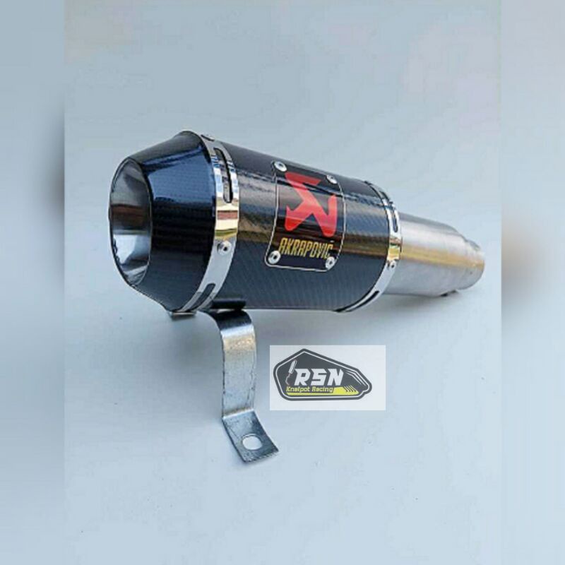 Knalpot Racing Akrapovic Silencer / Silincer Only Beat Mio Vixion Vario GENIO LEXY PCX ADV NMAX