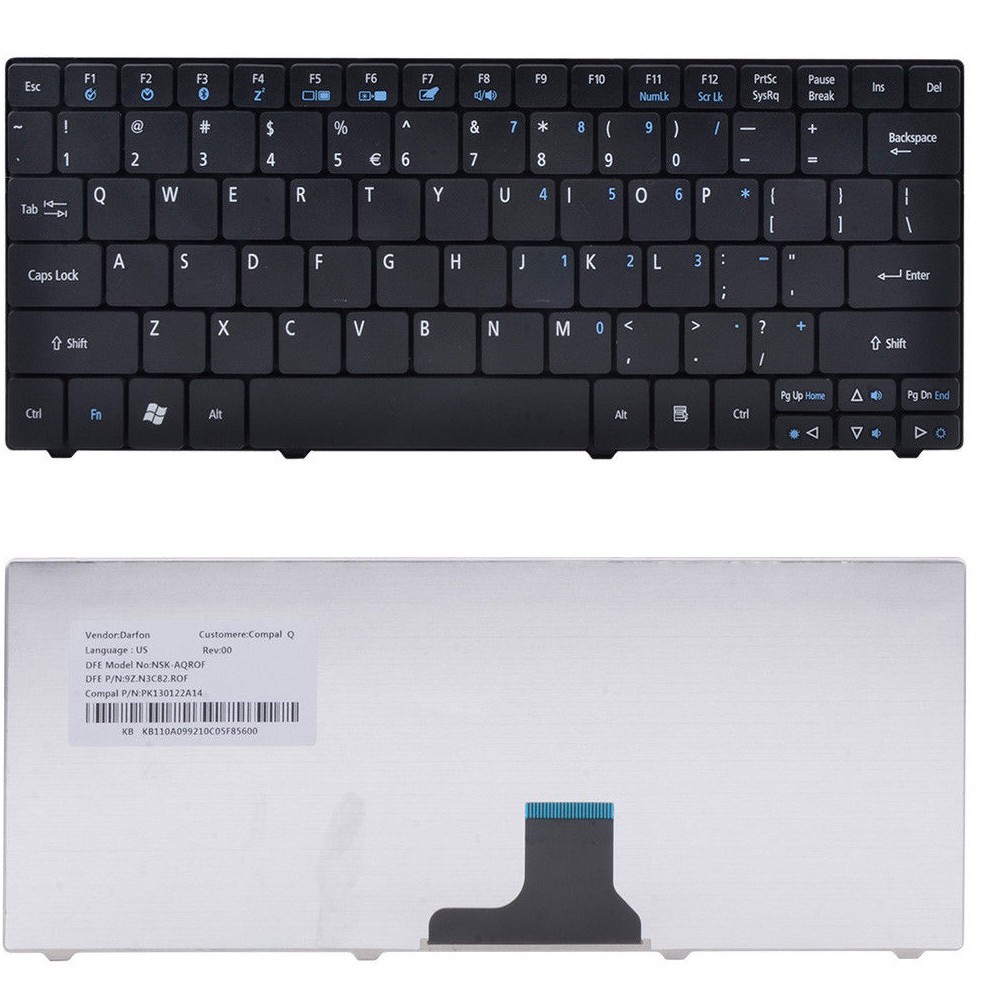 Keyboard Acer Aspire One 721 722 751 751H AO721 AO722 Ferarri One 200 FO200