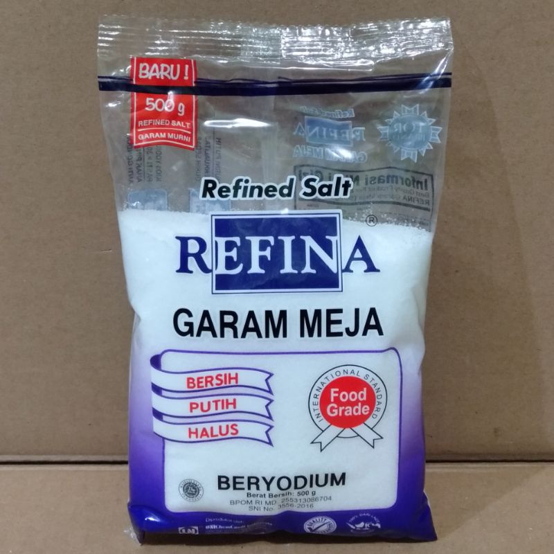 

REFINA GARAM MEJA BERYODIUM 500GR