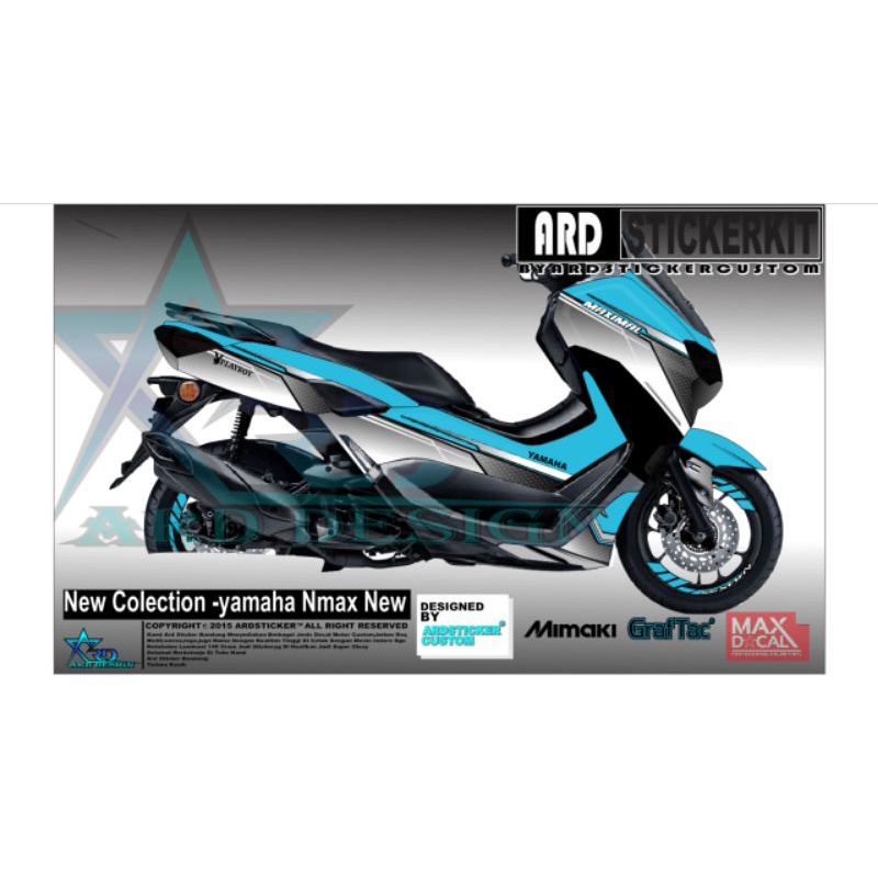 decal new nmax putih
