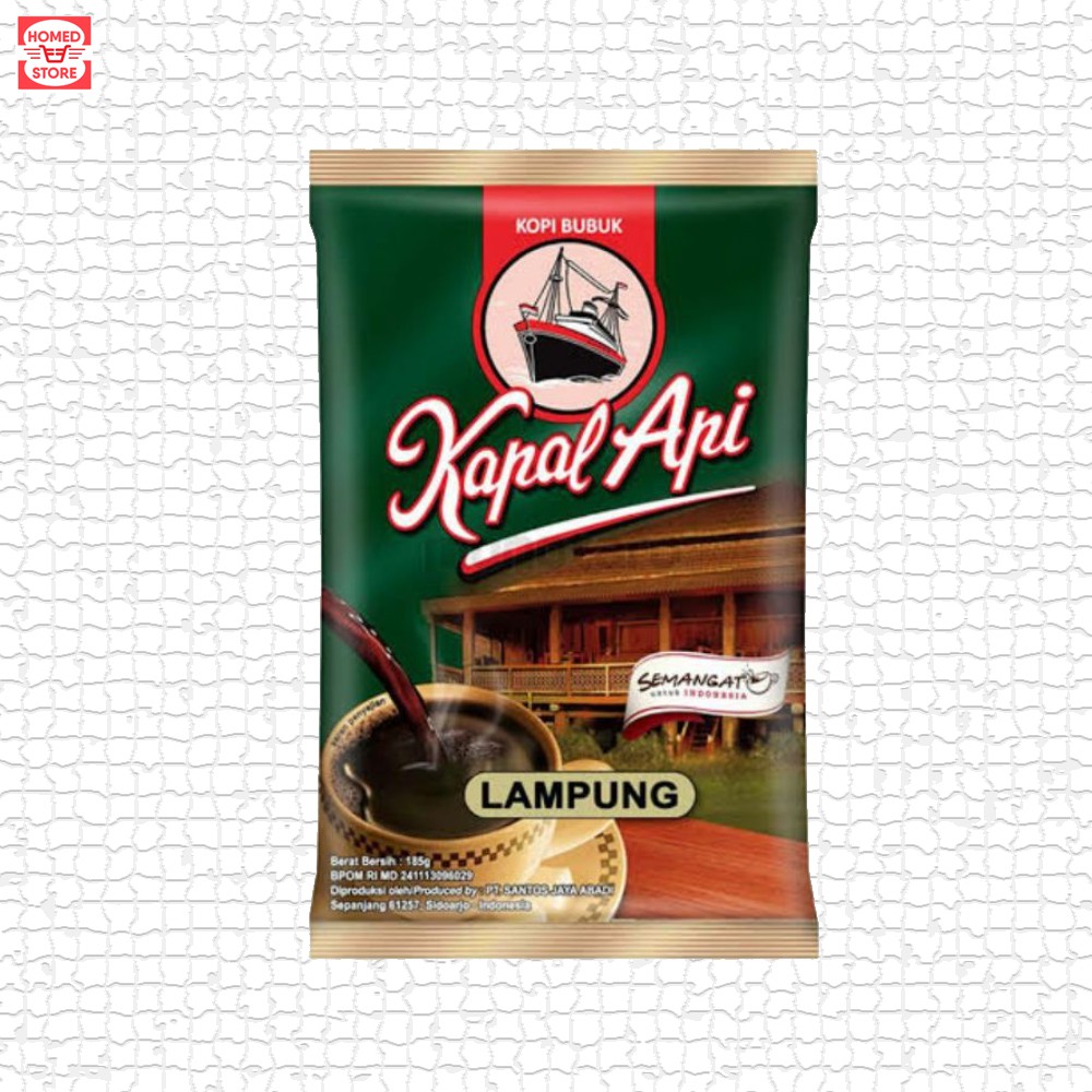 

Kopi Bubuk Kapal Api Lampung 1 Pack 185 gr