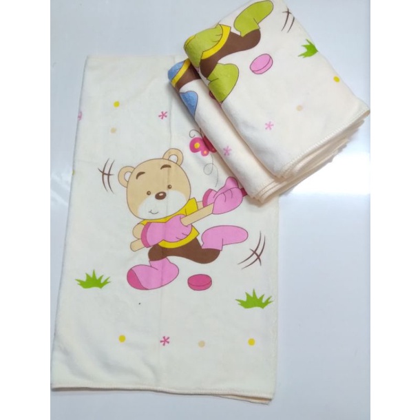 Baby Gift - Handuk Mandi Bayi Lembut Peony Bear 60X120cm