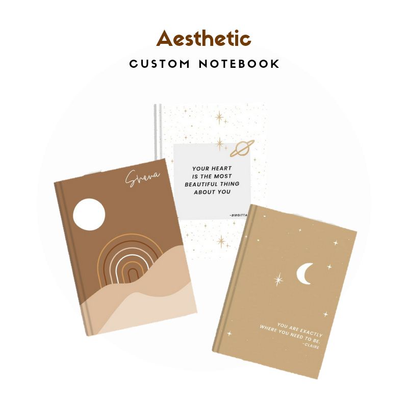 

CUSTOM NOTEBOOK BUKU CATATAN AESTHETIC BISA GANTI NAMA DAN QUOTES