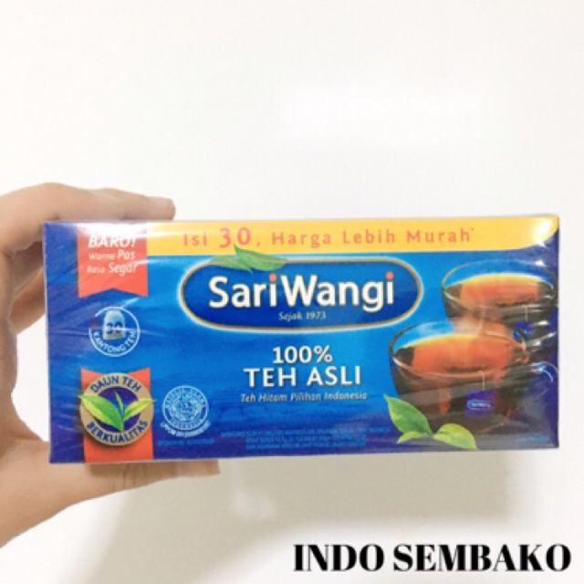 

Teh Sariwangi / teh celup sari wangi 25 sachet / teh hitam celup / teh asli