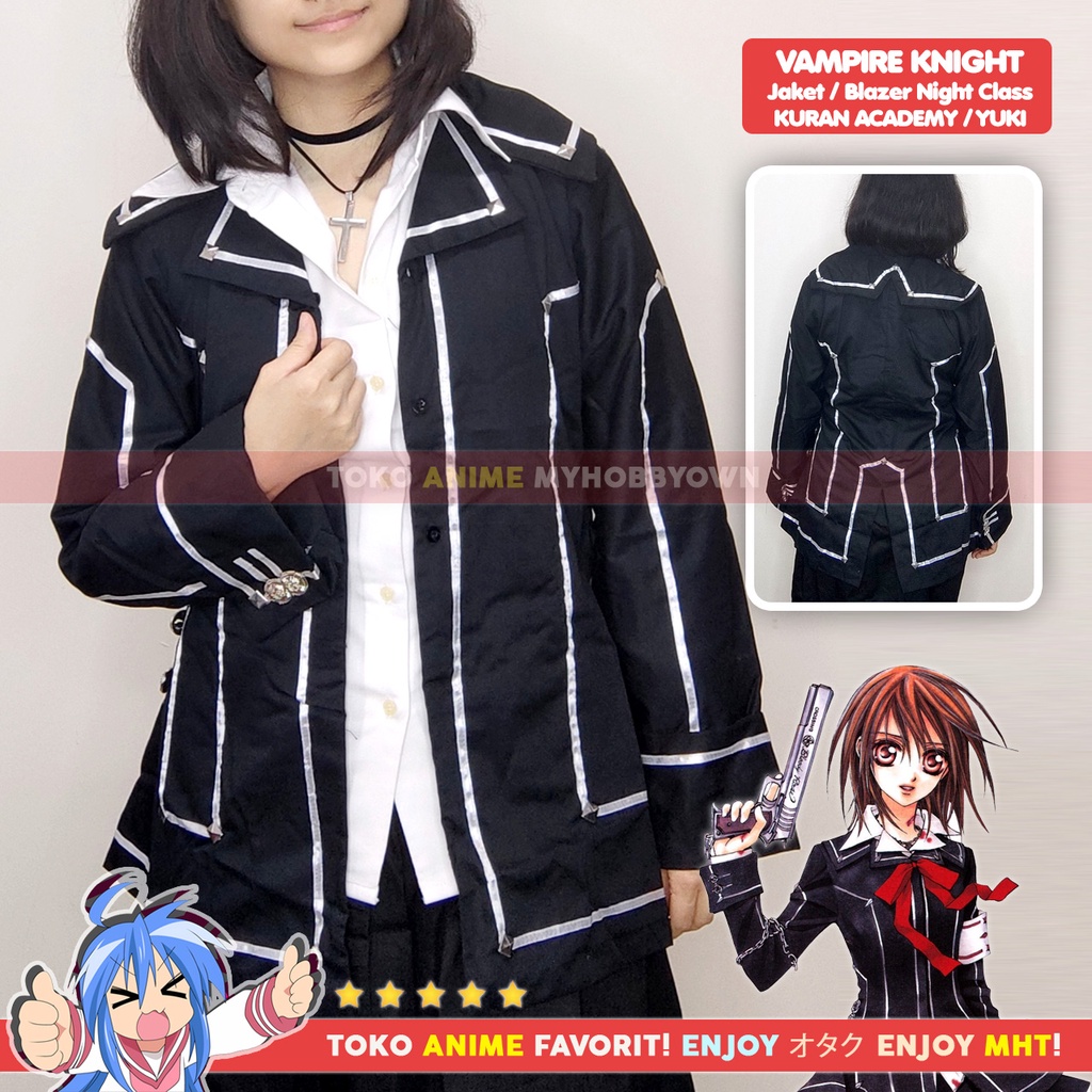 Blazer Jaket Anime Gakuran Vampire Knight Cross Academy Yuki Kuran