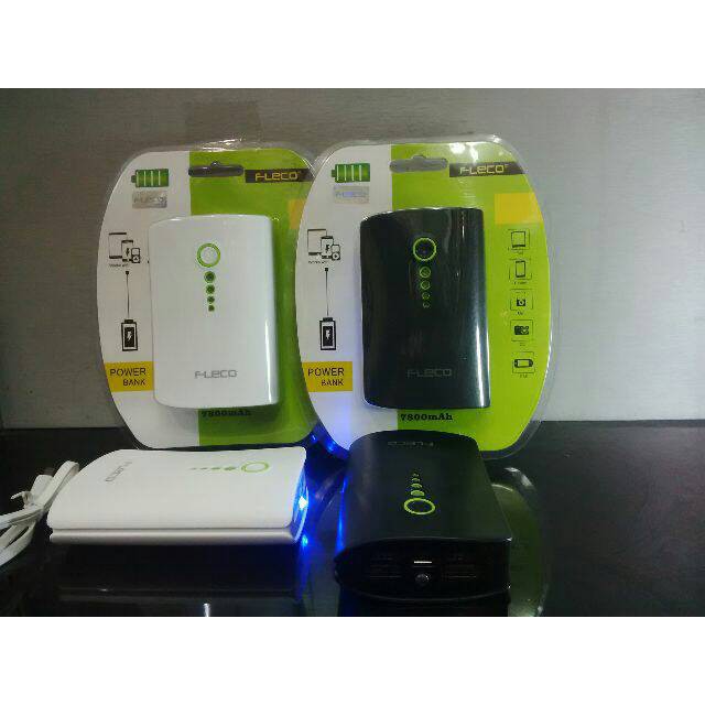 POWER BANK MURAH FLECO F-091 7800MAH POWER BANK 7800 MAH PREMIUM