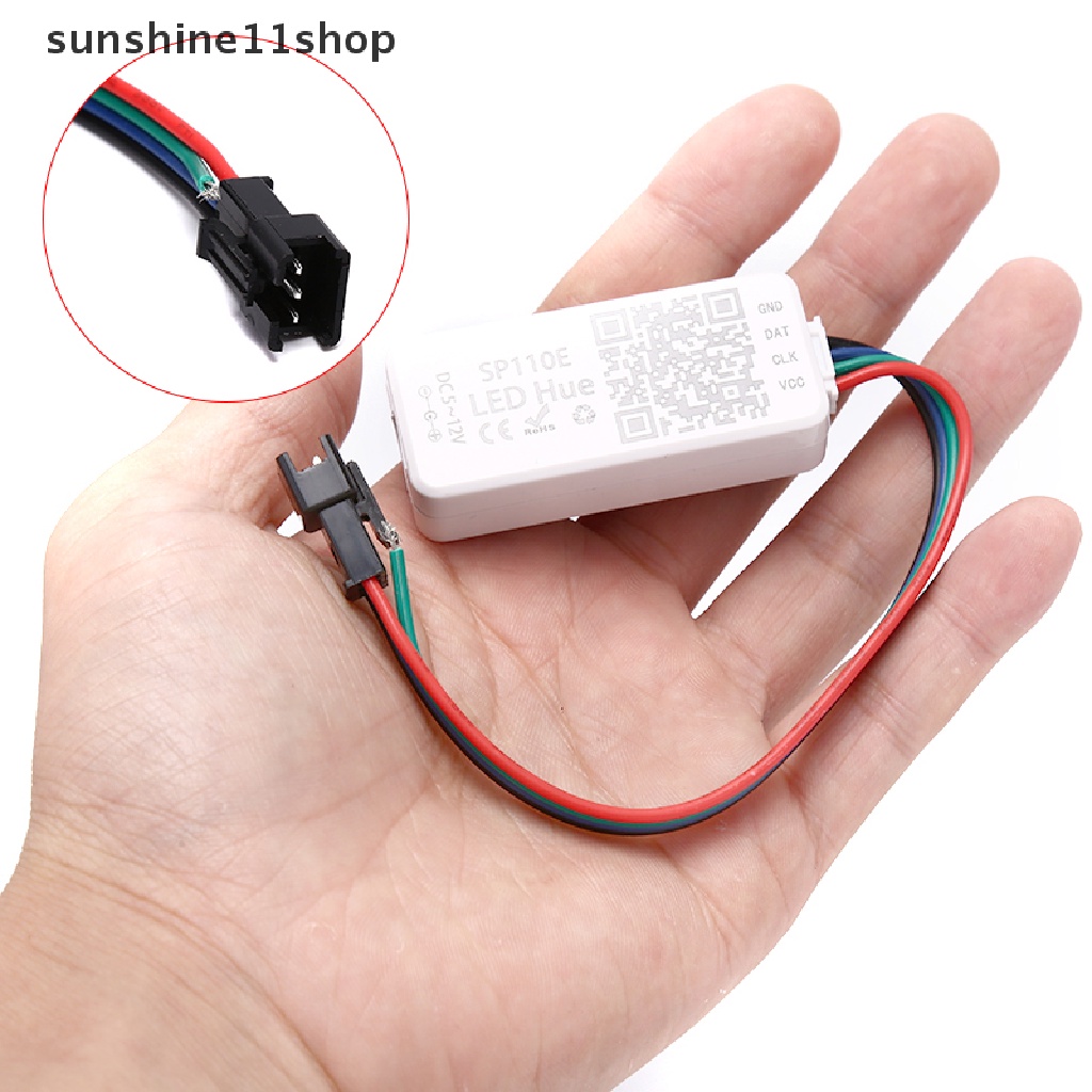 (SHO) Sp110e Kontroler Lampu Strip LED DC5-12V Dengan Bluetooth